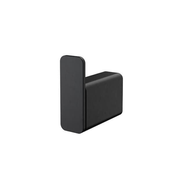 Cabide para Banheiro Metal Preto Docolflat On