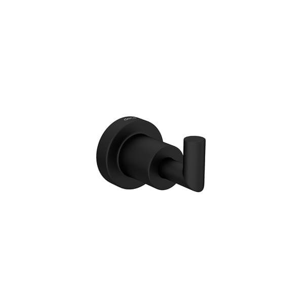 Cabideiro para Banheiro Metal Fosco Black Matte Slim Deca