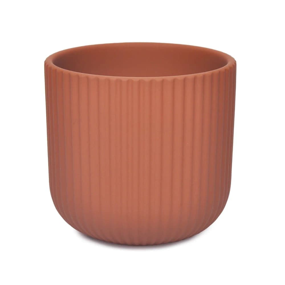 Cachepot de Cerâmica 14x14,5x14,5cm Marrom - Hub.me