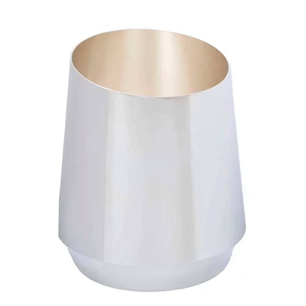 Cachepot de Prata St. James Geo Leo Romano 23x20cm