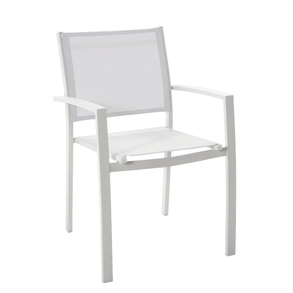 Cadeira de Jardim 87x56,5 cm Branco Lyra Beta Naterial