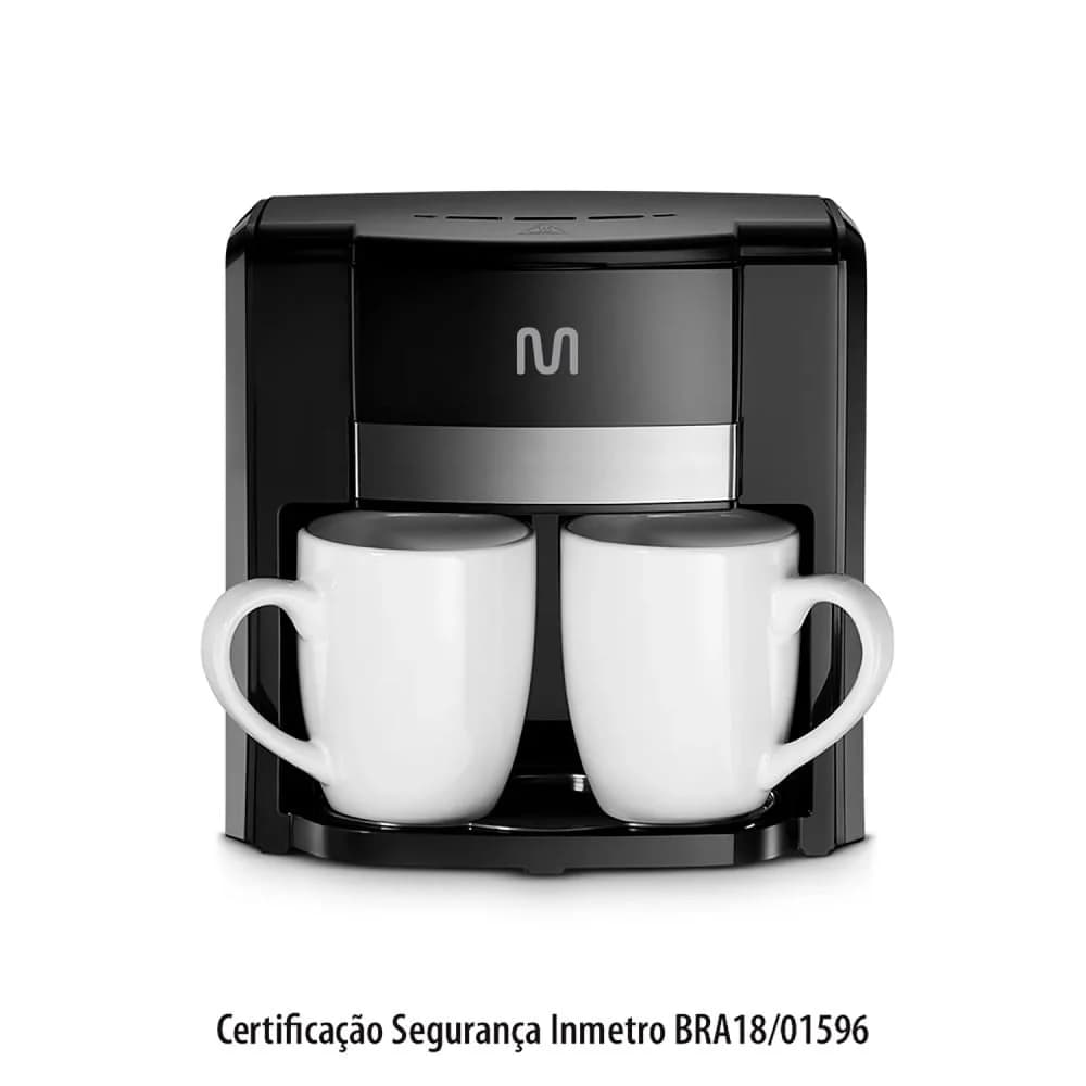 Cafeteira Elétrica com 2 Xícaras 500w Preta - Multi — Cafeteira Elétrica com 2 Xícaras 500w Preta - Multi · Ref. 30775
