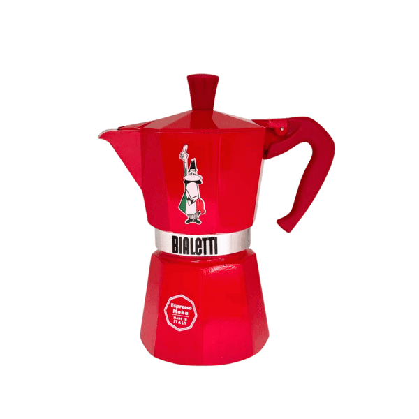 Cafeteira Moka Express 6 Xicaras Omino Vermelha