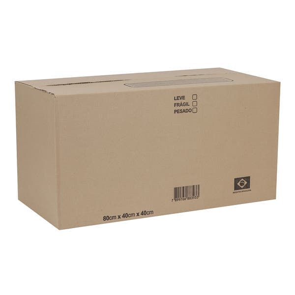 Caixa de Papelão para Mudança Marrom 40x80x40cm Target