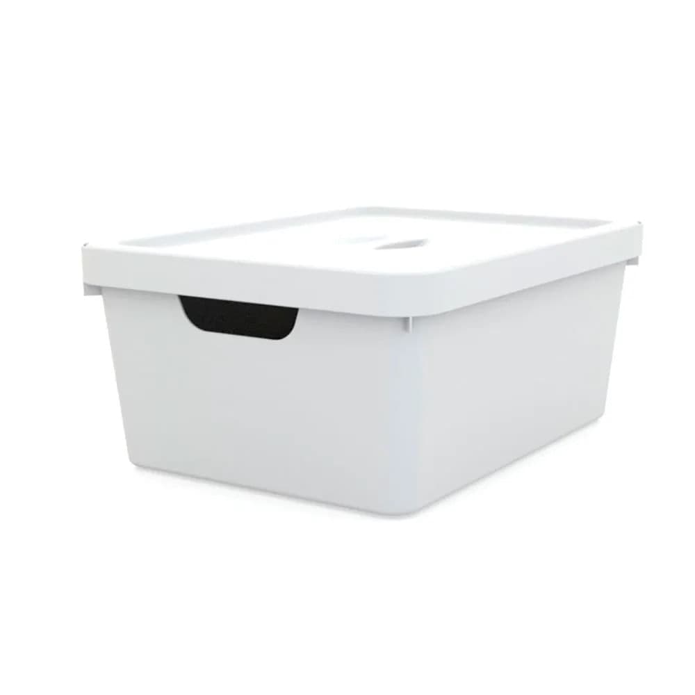 Caixa Organizadora com Tampa Collection 3l Branco - Utility