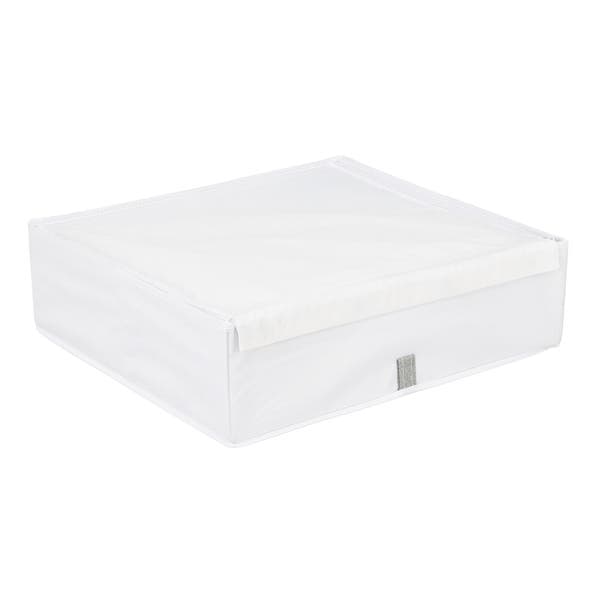Caixa Organizadora Fibra Papel Branco EVO'M 16x56x50 cm Spaceo