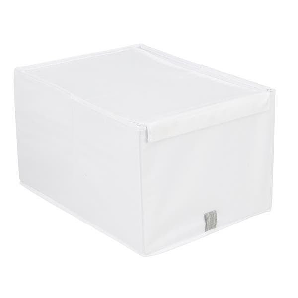 Caixa Organizadora Fibra Papel Branco EVO'M 29x36x50 cm Spaceo
