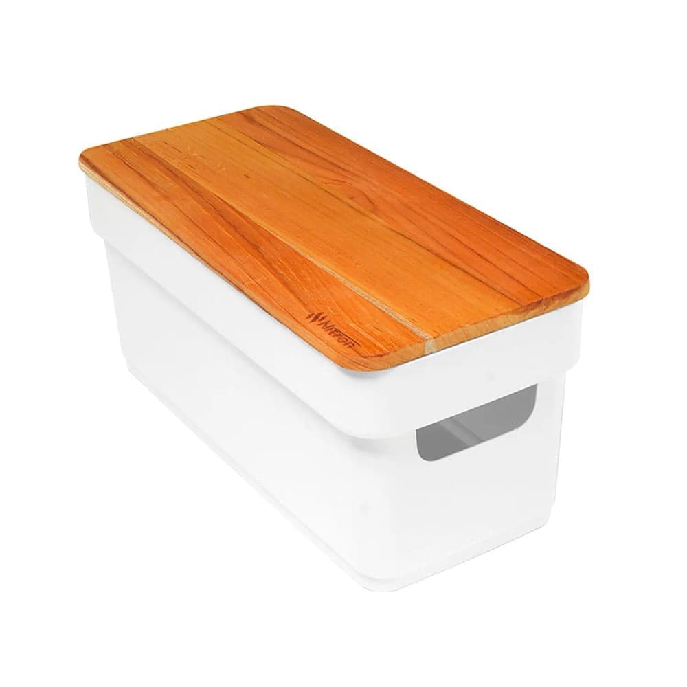 Caixa Organizadora Flat com Tampa 2,35l Branca - Nitron