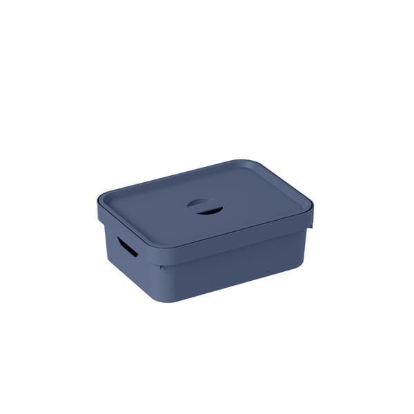 Caixa Organizadora Plástico Azul Indico Nordi 13x27,5 cm OU