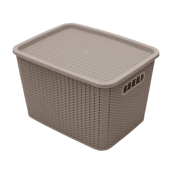 Caixa Organizadora Plástico Cinza 24x38 cm São Bernardo