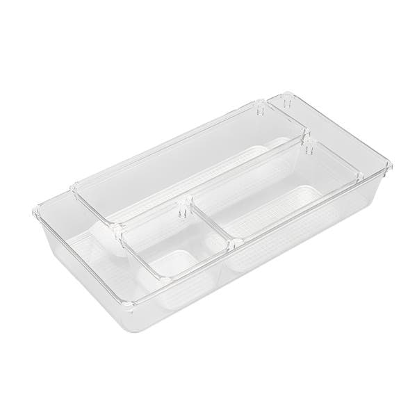 Caixa Organizadora Plástico Preto 23,1x15,4 cm São Bernardo