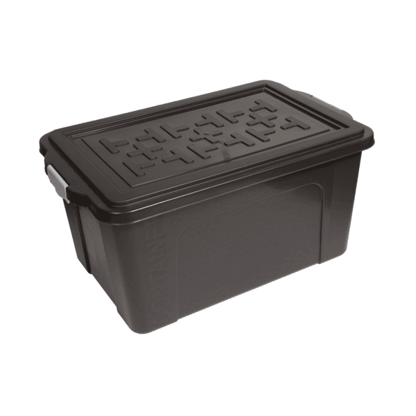 Caixa Organizadora Plástico Preto 33,9x66,9 cm São Bernardo