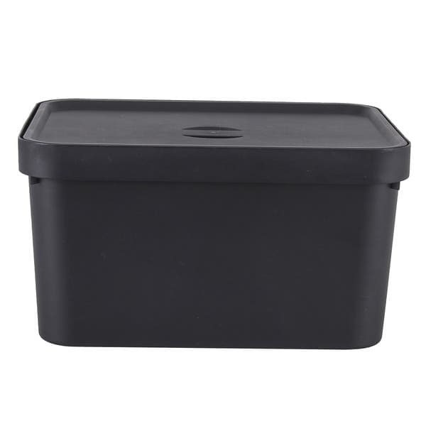 Caixa Organizadora Plástico Preto Nordi 24,5x36 cm Ou