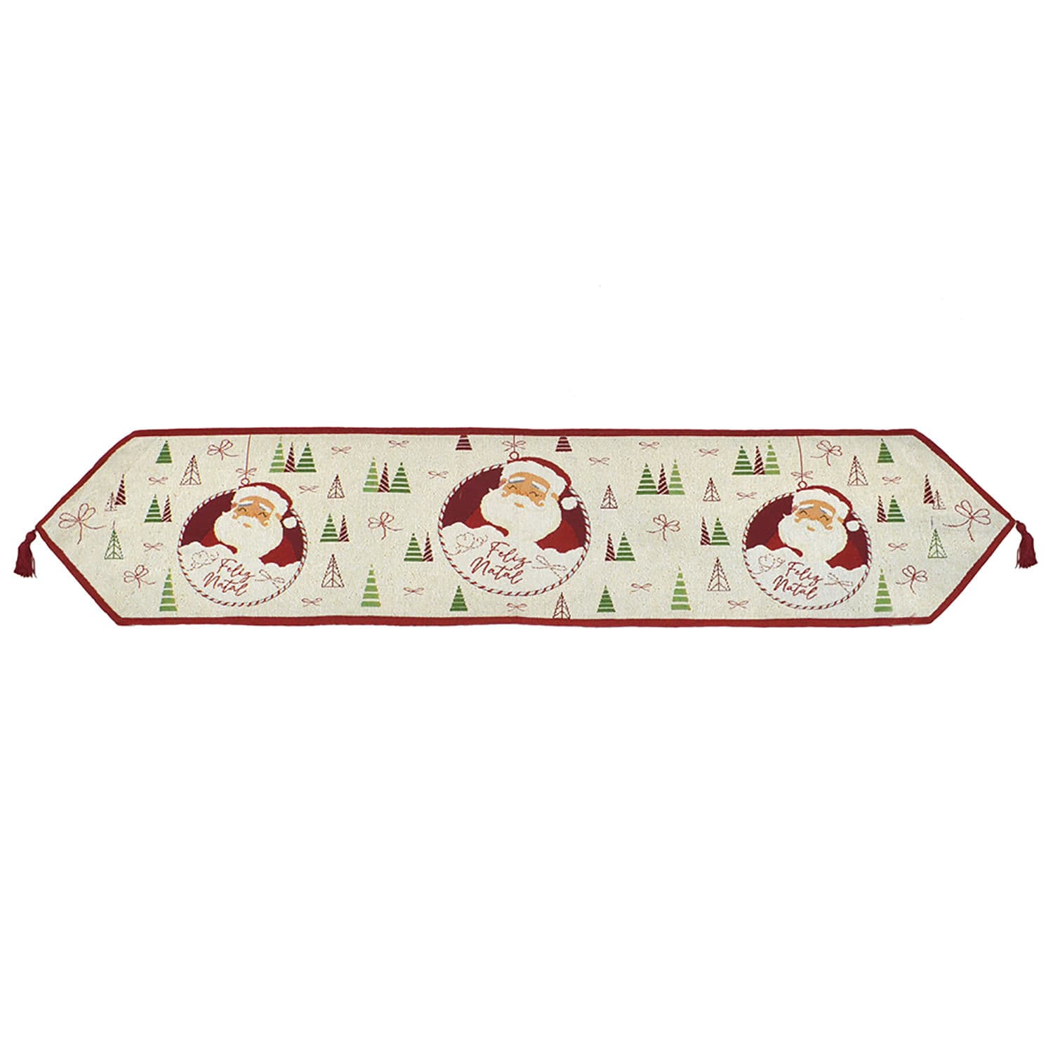Caminho de Mesa Natal 35x180cm Papai Noel - Espressione Christmas