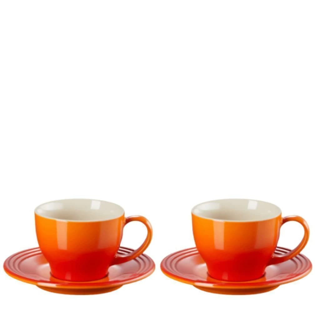 Caneca de Cerâmica Expresso Le Creuset Laranja 200ml 2pçs
