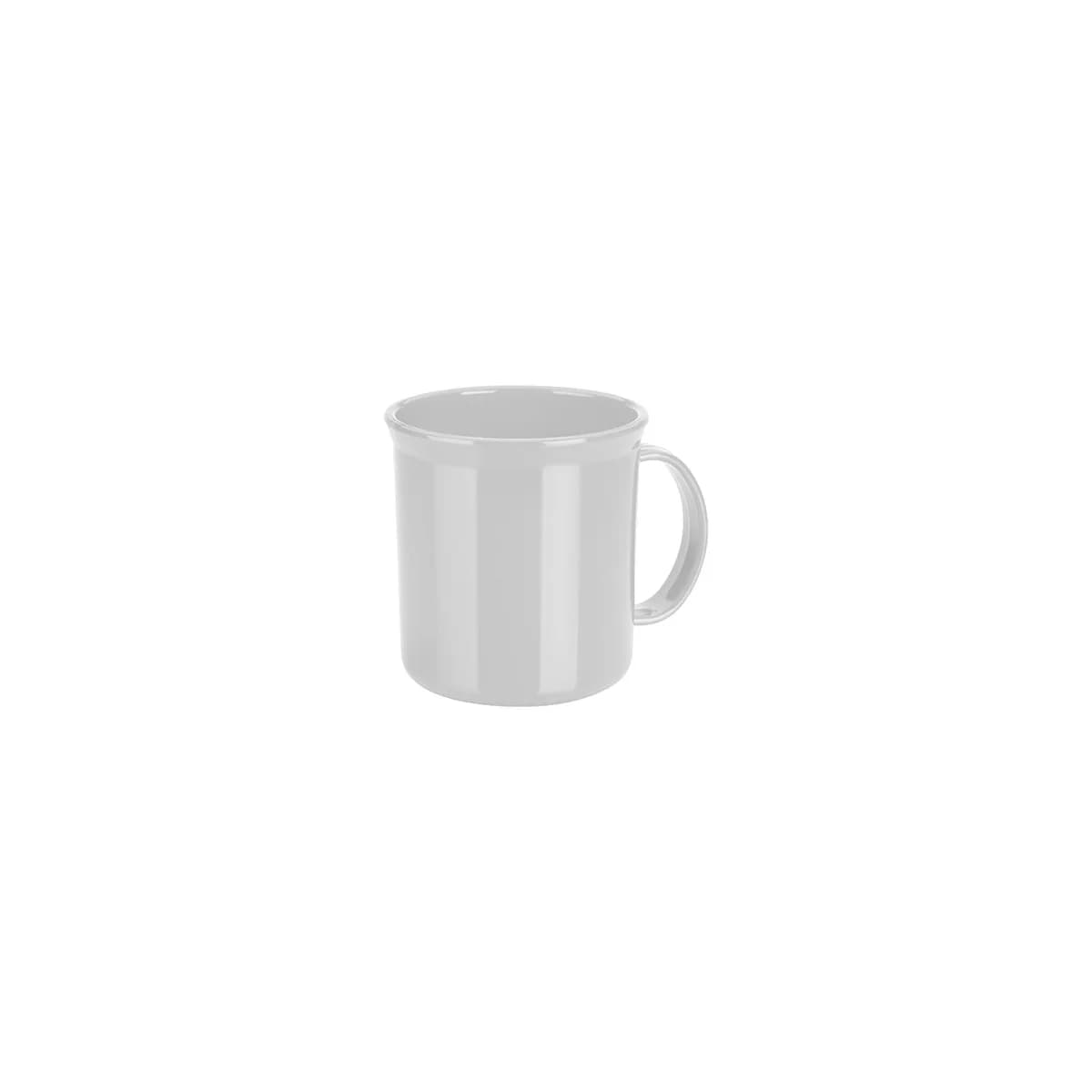 Caneca plástica escolar Ou 350ml Linha Servir — Branco