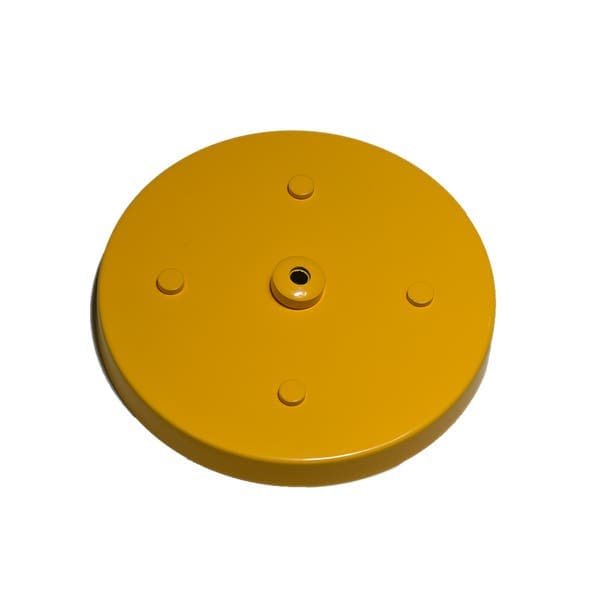 Canopla para Pendente Redonda 5 Lâmpadas Metal Amarelo