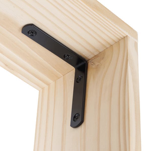 Cantoneira Abas Iguais Aço 88,9x88,9mm Preto 1 peça