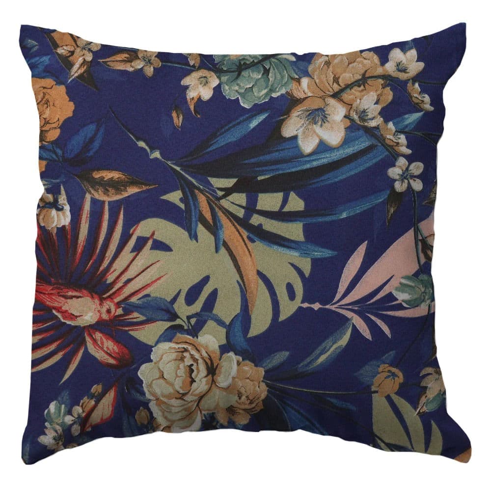 Capa de Almofada Beija Flor Azul Marinho 42x42cm - Branyl