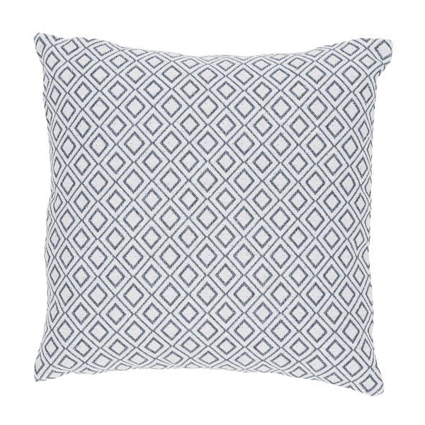 Capa de Almofada Quadrado Geométrico Tecido Azul 43x43 cm
