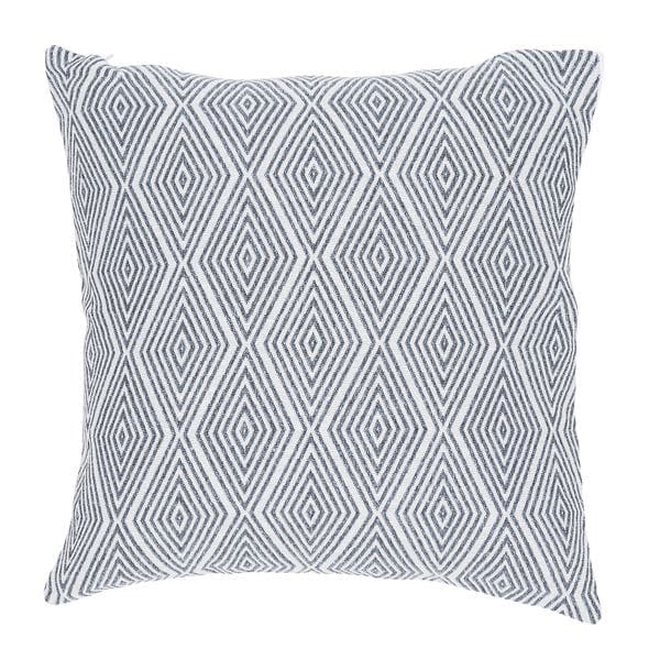 Capa de Almofada Quadrado Geométrico Tecido Azul 43x43 cm