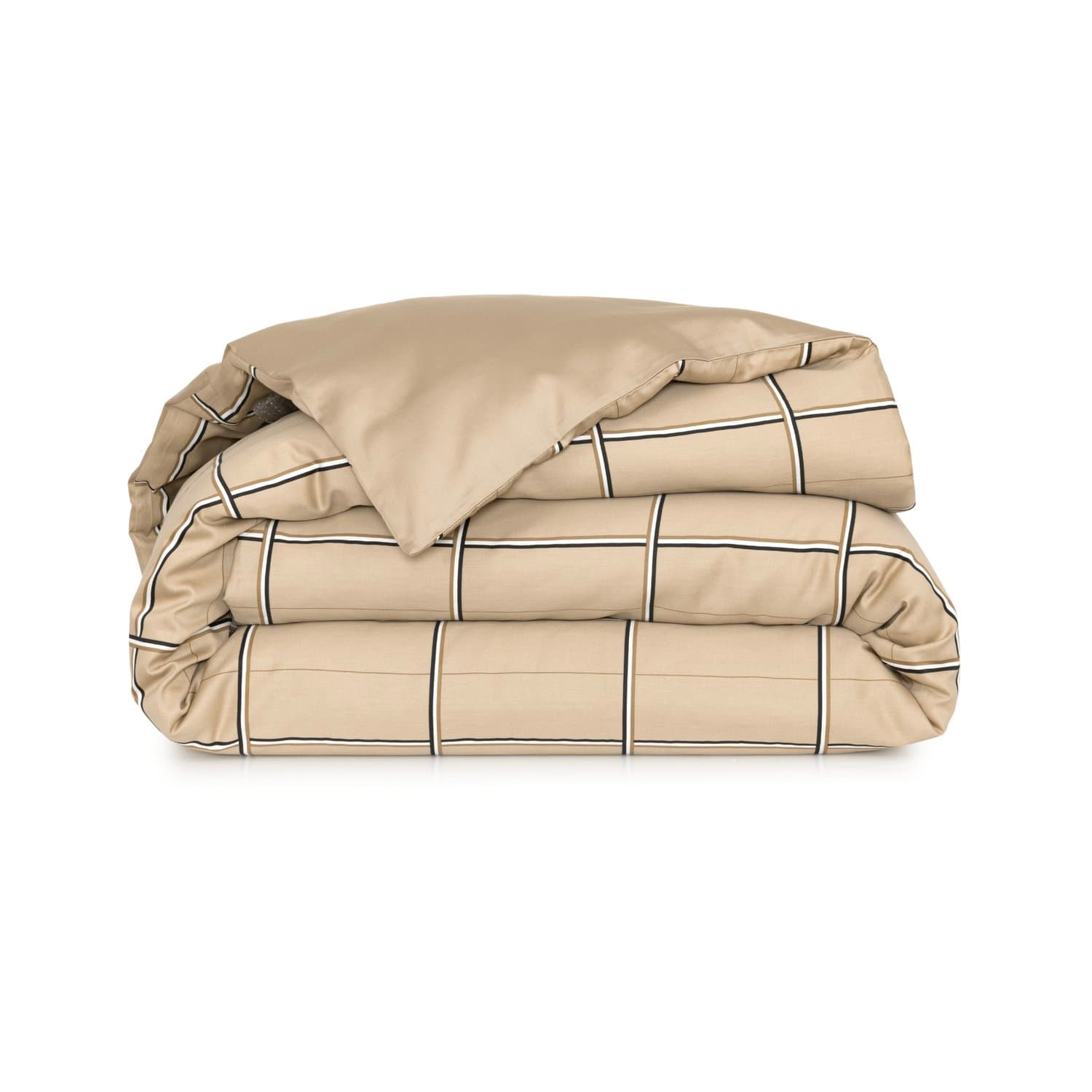 Capa para Duvet Queen Boss Check Boss Home Bege