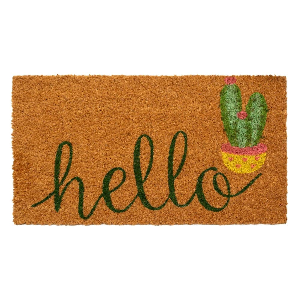 Capacho Fibra de Coco 33x60cm Hello Cacto - Edantex