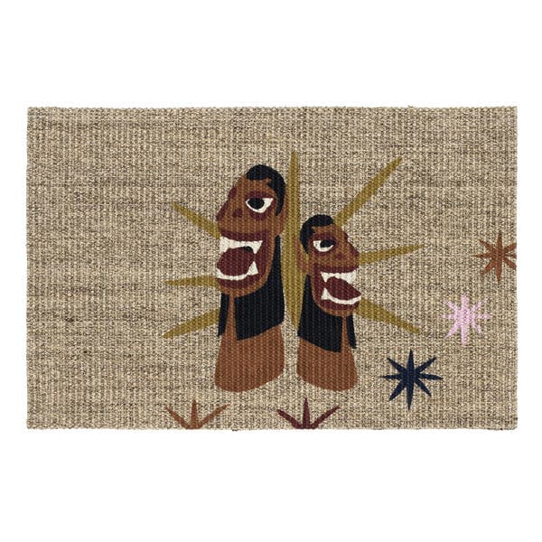 Capacho Sisal Carrancas 40x60cm Carranca Encantada Breno Loeser