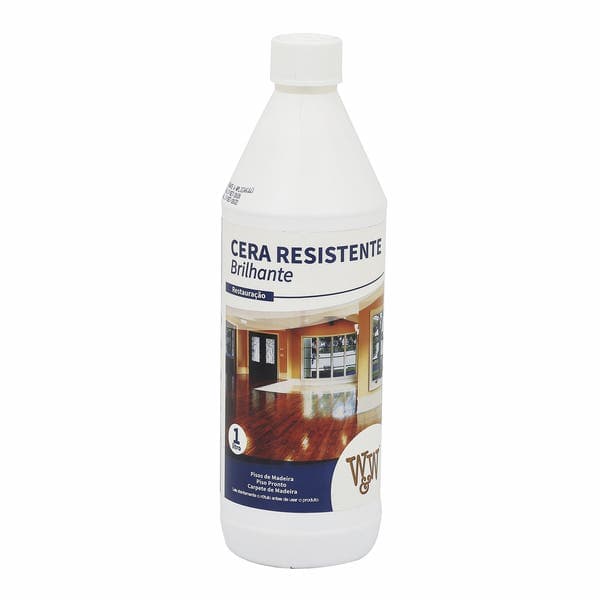 Cera Resistente Pisos Madeira Brilhante 1L W&W