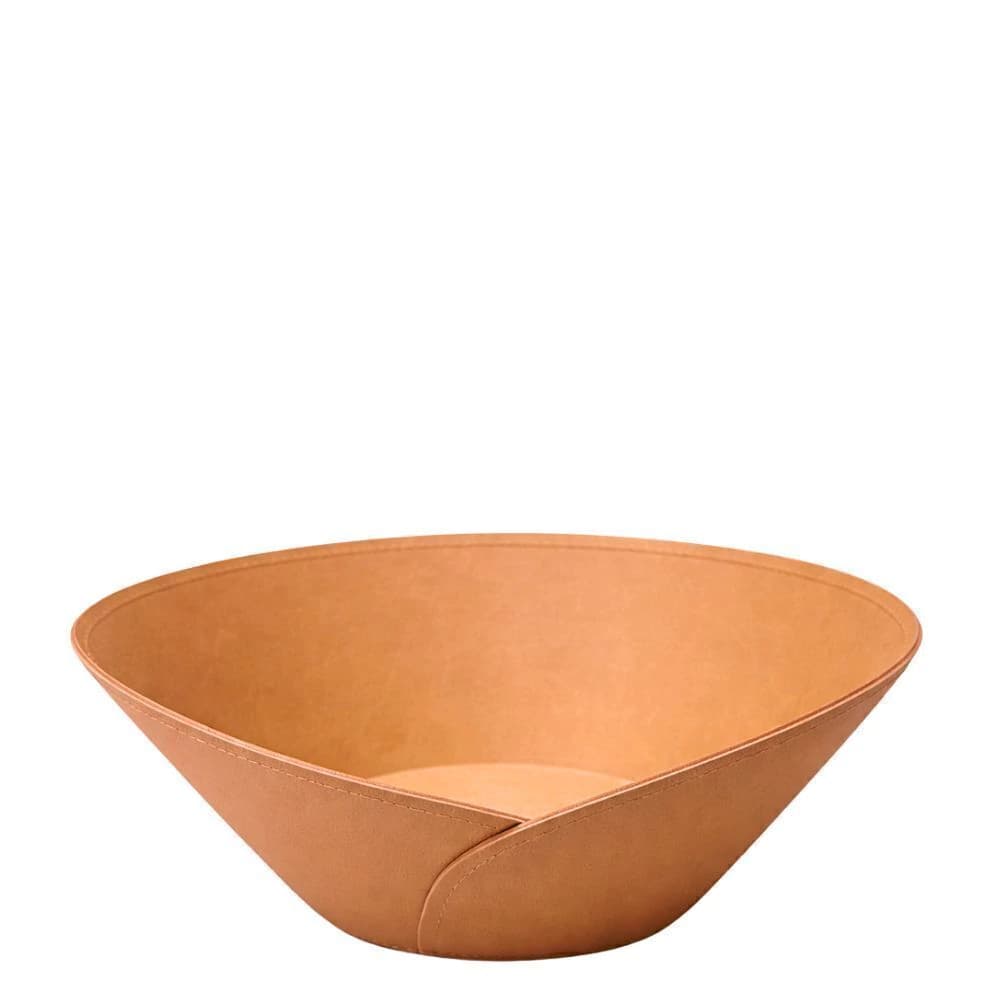 Cesta de Couro Sintético para Pão Conic Marrom 24cm