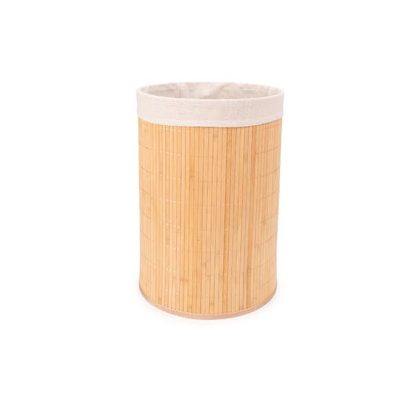 Cesto Madeira Natural 34x34 cm Oikos