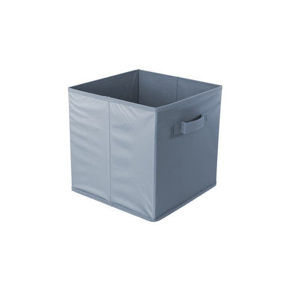 Cesto Organizador Dobrável 27cm TNT Cinza Oikos