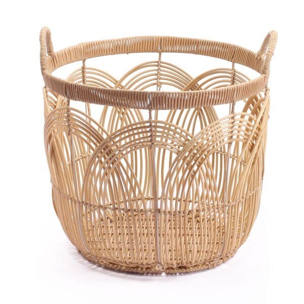 Cesto Organizador Fibra Natural Natural 40x40 cm Oikos