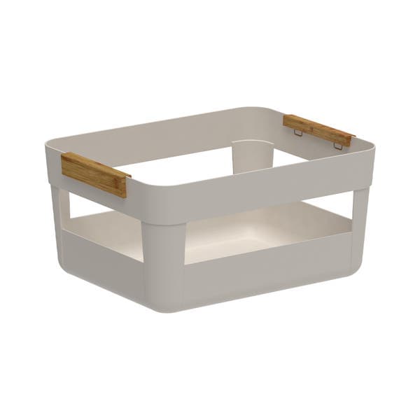 Cesto Organizador Plástico Bege LUME 17x35,5x27,5 cm OU