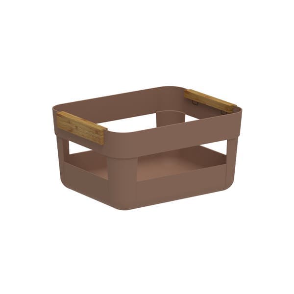 Cesto Organizador Plástico Marrom LUME 14,5x28,5x22,5 cm OU