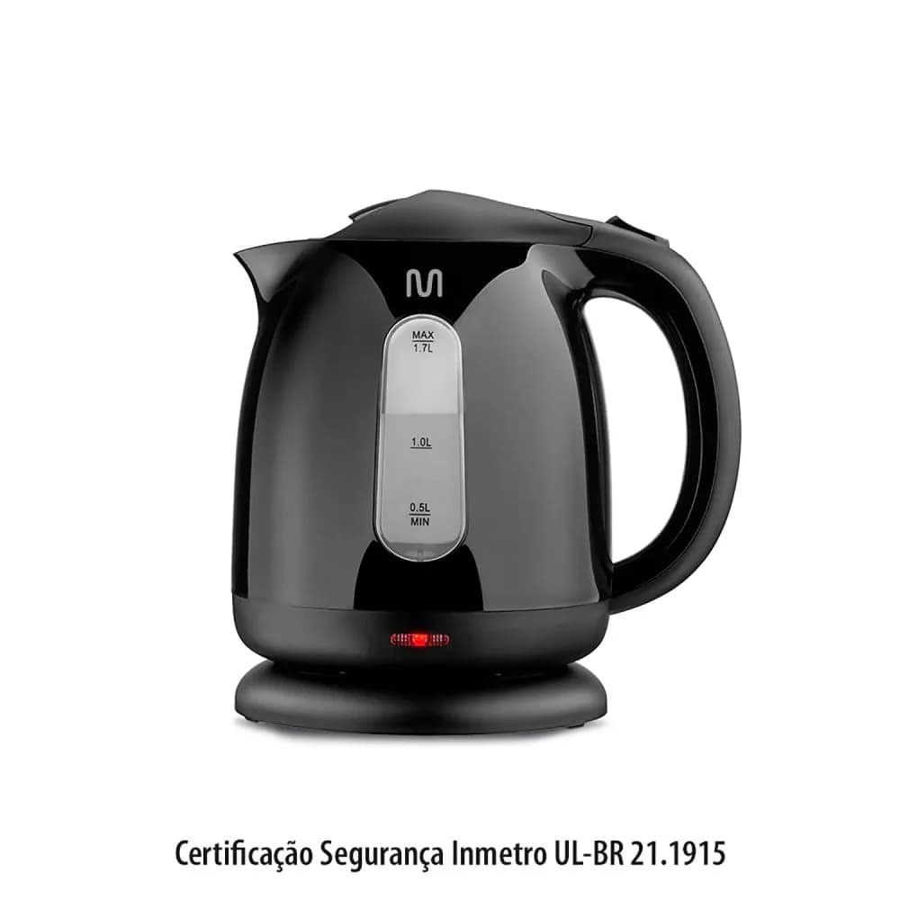 Chaleira Elétrica 1,7l Preta - Multi — Chaleira Elétrica 1,7l Preta - Multi · Ref. 32615