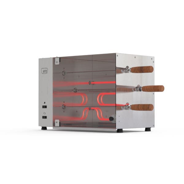 Churrasqueira Rotativa Elétrica 220v 3 espetos Anodilar