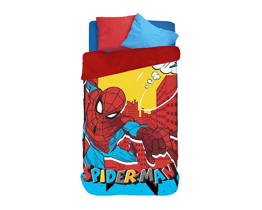 Coberdrom Lepper Dupla Face Juvenil - Spider Man