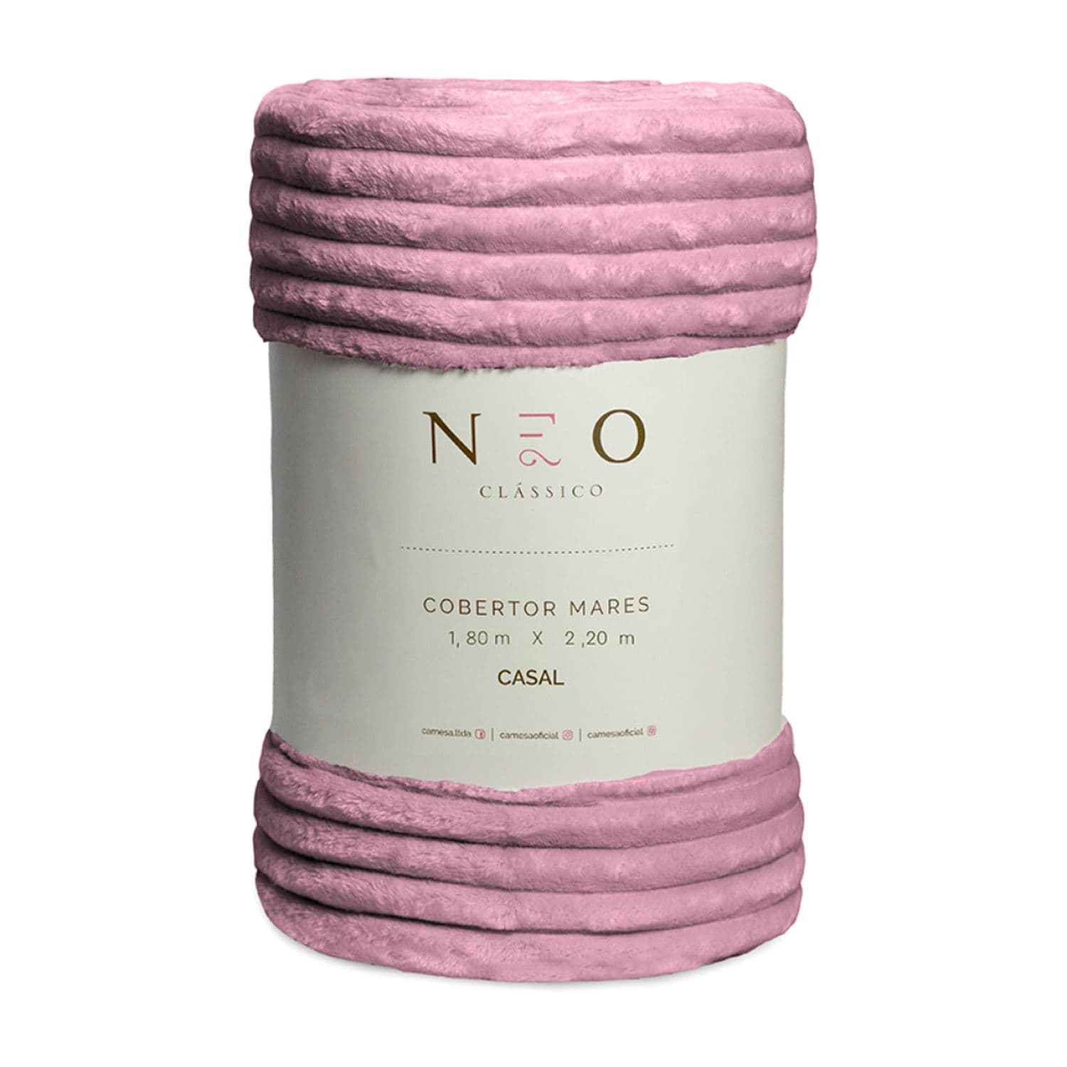 Cobertor Casal Neo Mares Rosé 180x220cm - Camesa