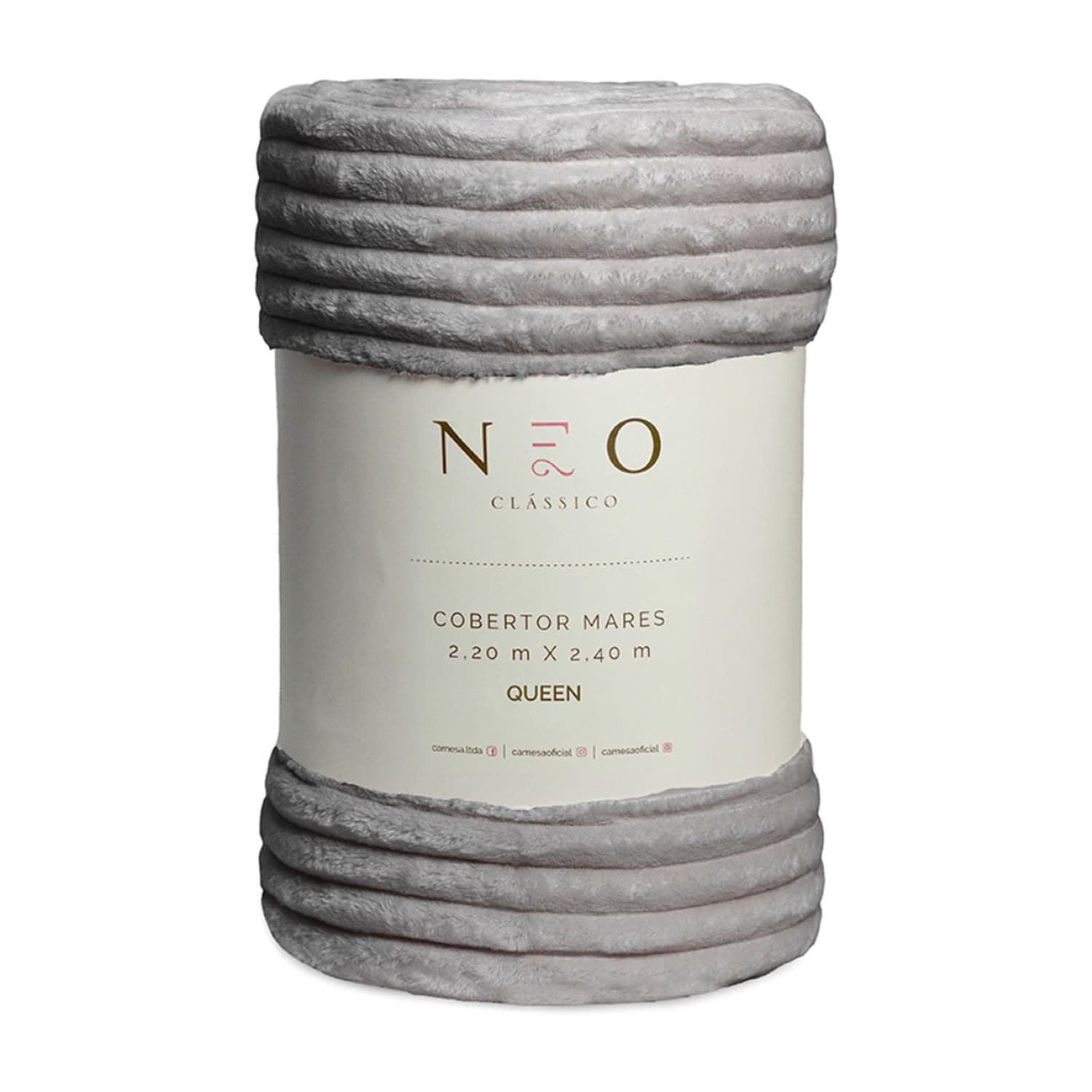 Cobertor Queen Neo Mares Cinza 220x240cm - Camesa