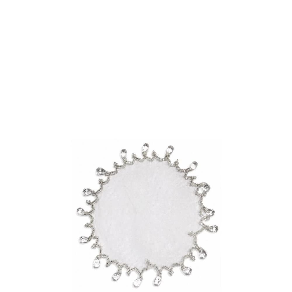 Cobre-jarra de Tule com Pingentes de Miçangas 18cm