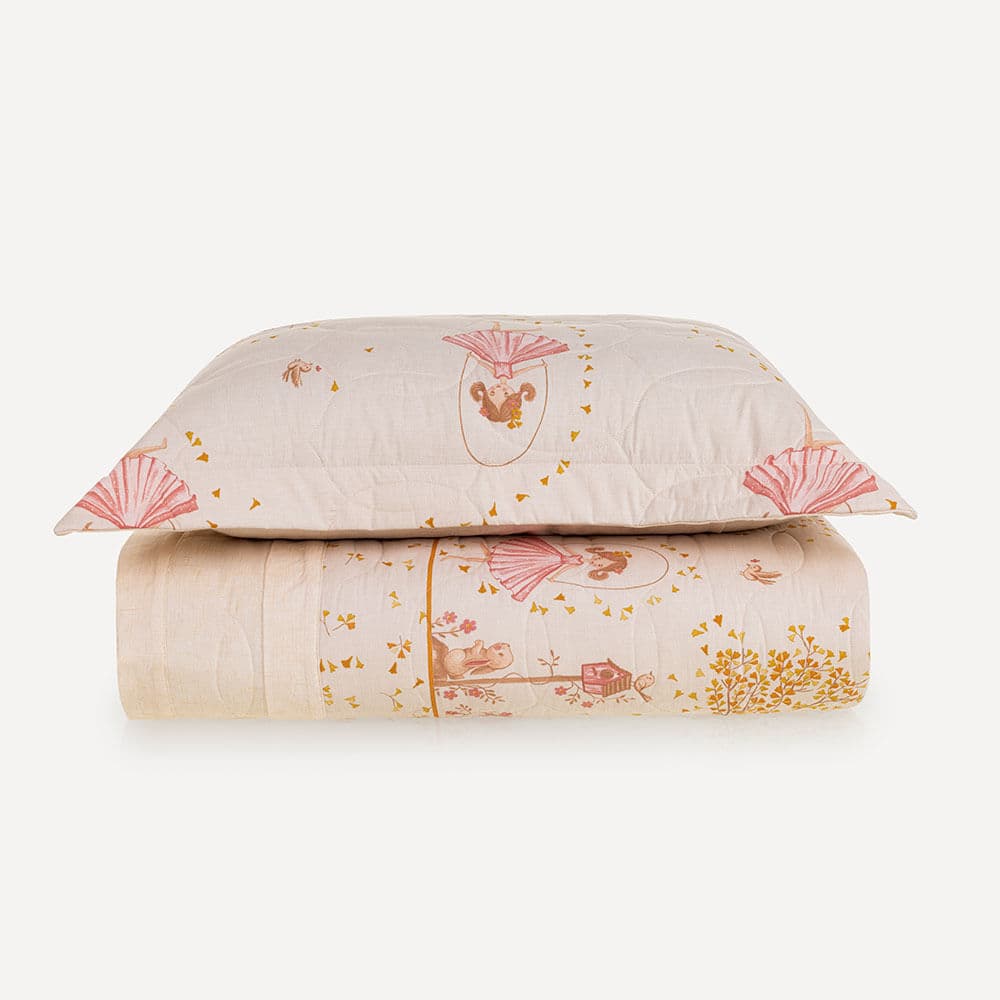 Colcha Infantil Solteiro com Porta-travesseiro 200 Fios Celina