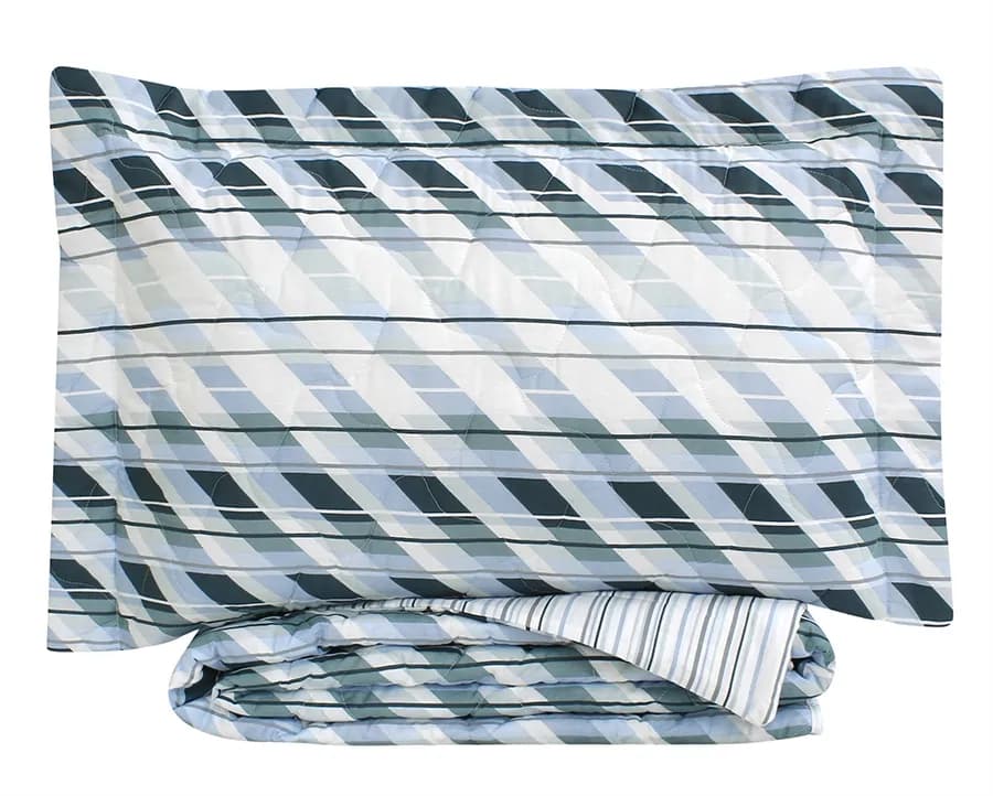 Colcha Matelassê Teka Casal com 2 Porta Travesseiros - 150 Fios
