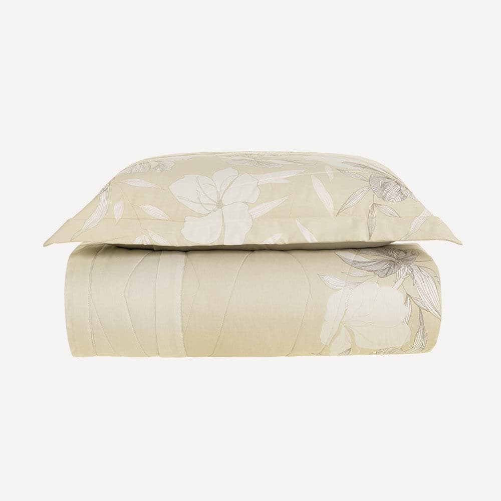 Colcha Solteiro com Porta-travesseiro 100% Algodão Nadia