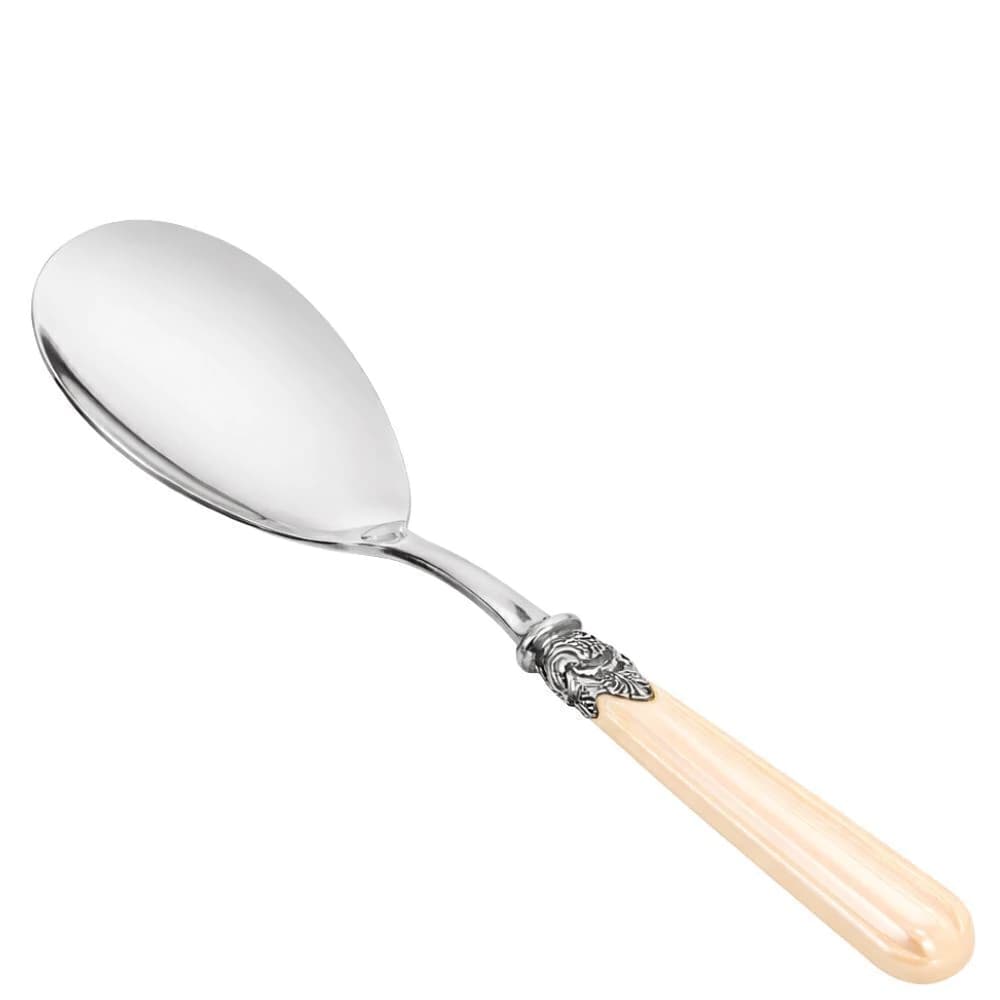 Colher de Arroz de Aço Inox Eme Versailles Ivory 27cm