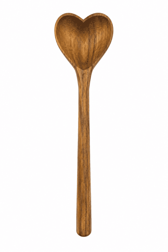 Colher Madeira Acacia Coração - Tuut