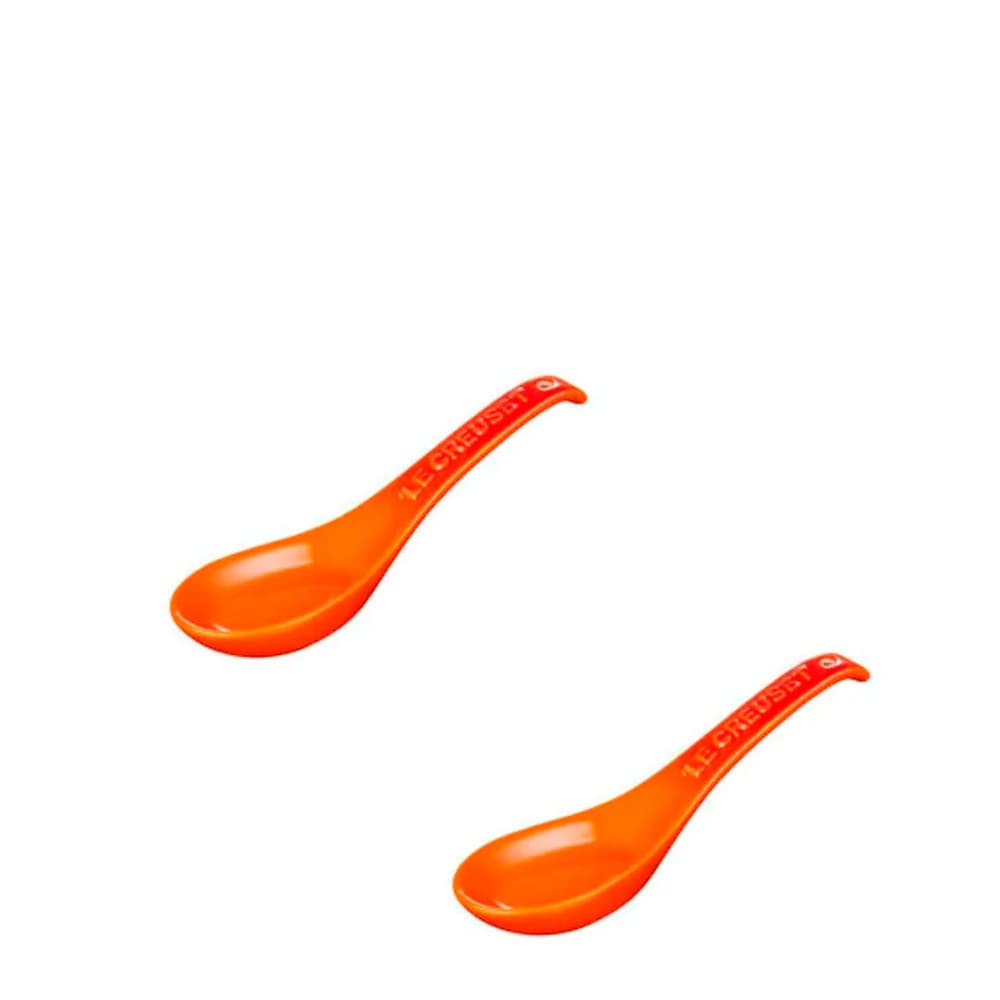 Colher para Finger Food de Cerâmica Le Creuset Laranja 2pçs