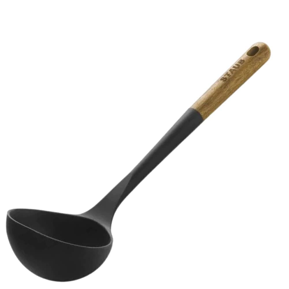 Concha de Silicone e Madeira Staub Preta 30CM