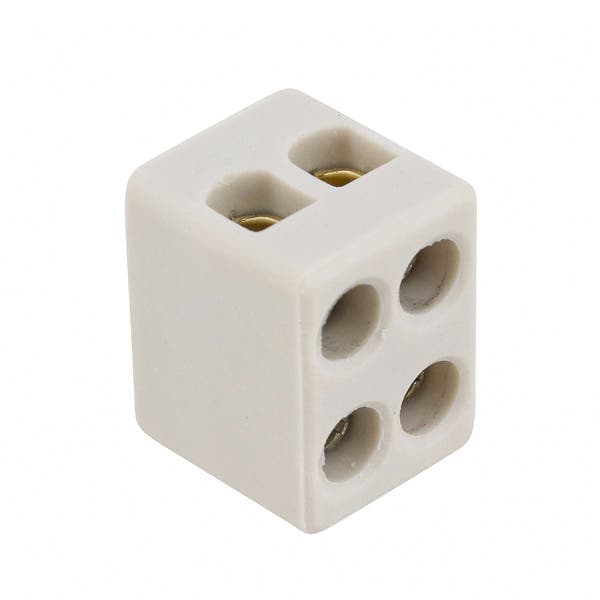 Conector Bipolar em Cerâmica 2 Bornes 6mm Incer Morumbi