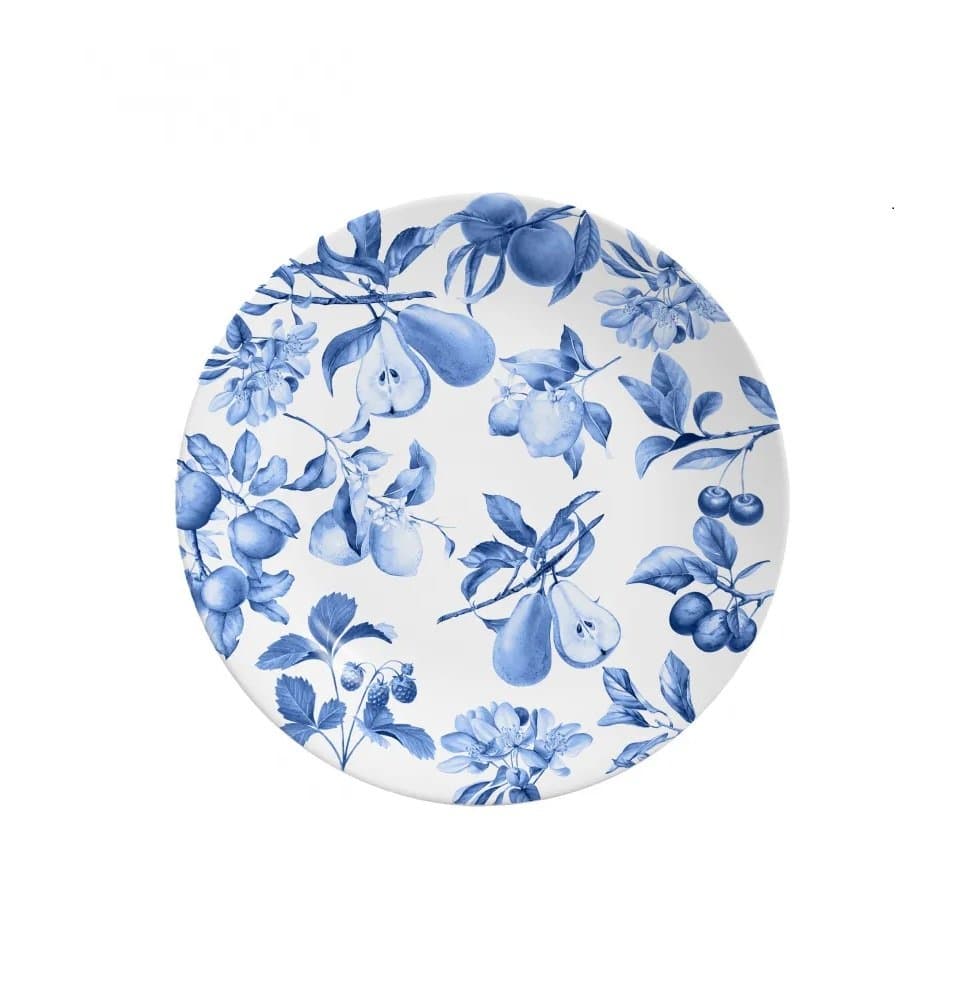 Conjunto 06 Pratos Rasos Coup Frutela Alleanza Cerâmica 29cm